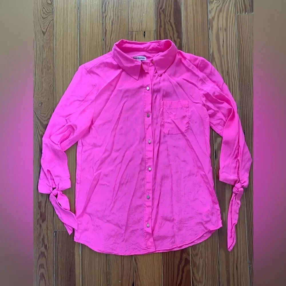 Juicy Couture Silk Button Down Shirt